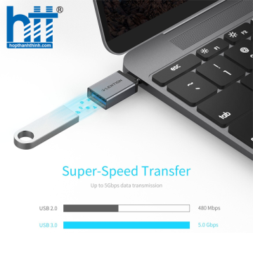 Đầu chuyển đổi USB-C sang USB-A 3.0  Lention C3 Sliver