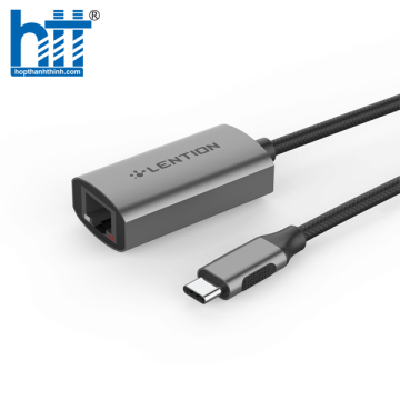 Bộ chuyển đổi USB-C sang RJ45 (1000M) Lention CU604E Grey