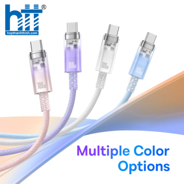 Cáp Sạc Nhanh Baseus Explorer Series Fast Charging Cable with Smart Temperature Control Type-C to Type-C 100W Blue