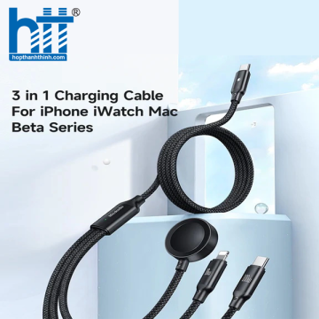 Cáp Sạc Đa Năng Mcdodo Beta Series 3 in 1 Wireless Charging Cable for iWatch iPhone Mac
