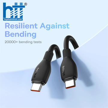 Cáp Sạc Nhanh Baseus Pudding Series Fast Charging Cable Type-C to Type-C 100W BLUE 2M