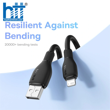 Cáp Sạc Nhanh Baseus Pudding Series Fast Charging Cable USB to iP 2.4A  BLUE 2M