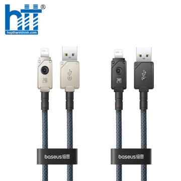 Cáp Sạc Nhanh USB to iP Baseus Unbreakable Series Fast Charging Data Cable USB to iP 2.4A WHITE 2M