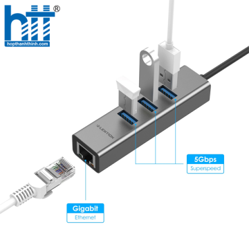 Bộ chuyển đổi USB-C 4 trong 1 Lention C23s