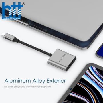 LENTION Đầu đọc thẻ USB-C sang SD / Micro SD, Bộ chuyển đổi thẻ SD 3.0 (CB-C8) SILVER