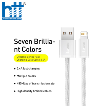 Cáp sạc Baseus Dynamic 2 Series Fast Charging Data Cable USB to iP Purple 2M