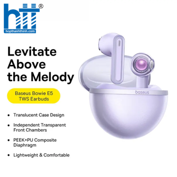 Tai Nghe Bluetooth OS-Baseus Bowie E5 True Wireless Earphones Purple