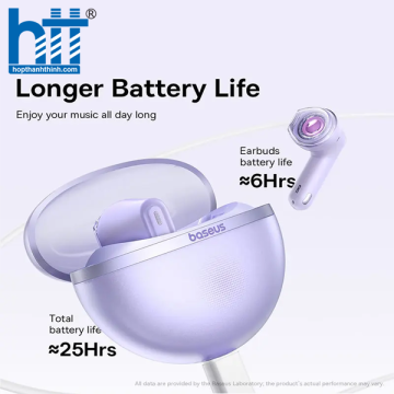 Tai Nghe Bluetooth OS-Baseus Bowie E5 True Wireless Earphones Purple