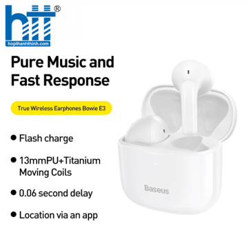 Tai nghe Bluetooth OS-Baseus True Wireless Earphones Bowie E3 Black