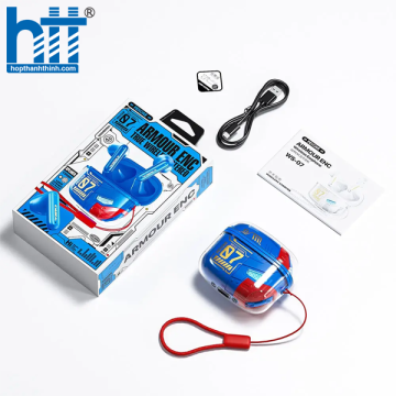 Tai Nghe Bluetooth Wekome WS-07 Armour END Wireles Earphone Blue