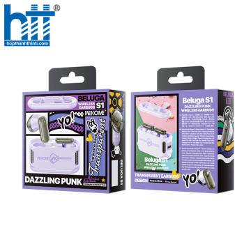 Tai Nghe Bluetooth Wekome Outstanding Appearance Beluga S1 Wireless Earphone Purple