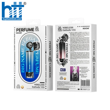 Tai Nghe Bluetooth Wekome Perfume Earphone Perfect Experience V55 Wireless Earphone Blue