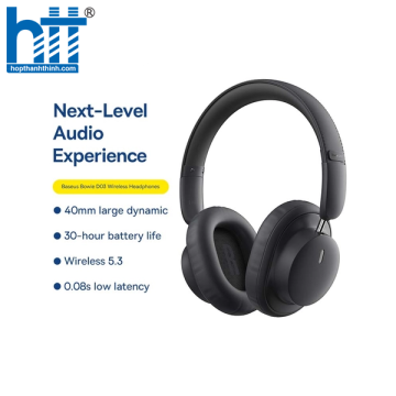 Tai Nghe Chụp Tai Chống Ồn Baseus Bowie D03 Wireless Headphones Black