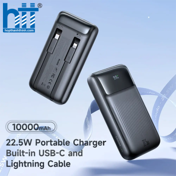 Sạc Dự Phòng Mcdodo 10000mAh 22.5W Built-in Cables Digital Display Power Bank