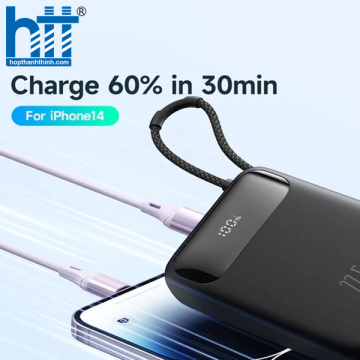 Pin Dự Phòng Mcdodo 22.5W PD+QC 20000mAh Power Bank Built-in Lightning Cable with Digital Display