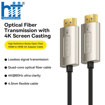 Cáp HDMI Siêu Nét 4K Baseus High Definition Series Optic Fiber HDMI to HDMI 4K Adapter Cable 15M