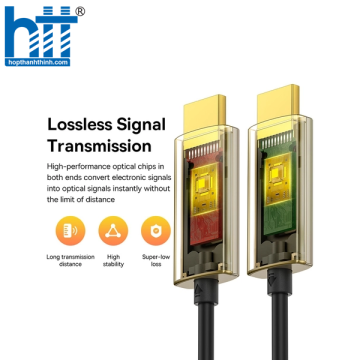 Cáp HDMI Siêu Nét 4K Baseus High Definition Series Optic Fiber HDMI to HDMI 4K Adapter Cable 10M