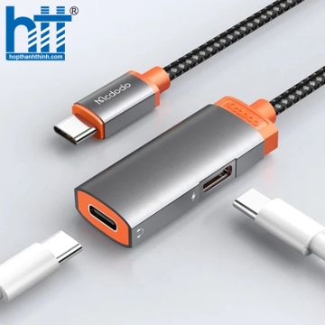 Đầu Chuyển Đổi Type-C sang Dual Type-C Mcdodo Oryx Series Type-C to Dual Type-C Cable (60W PD)