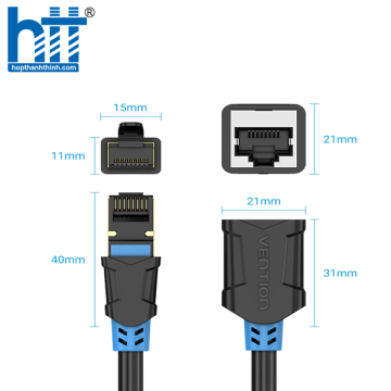 Cáp mạng nối dài CAT6 SSTP dài 1.5M Vention