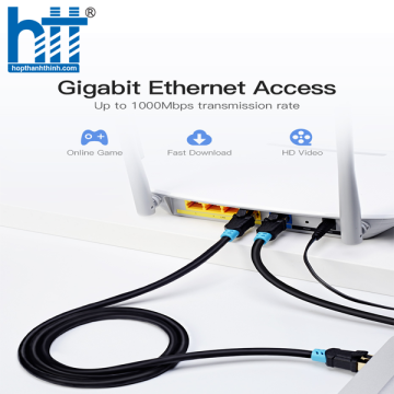 Cáp mạng CAT6 SFTP đầu đúc dài 10m Vention