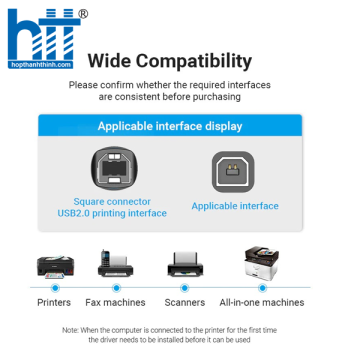 Cáp USB 2.0 máy in dài 3M Vention