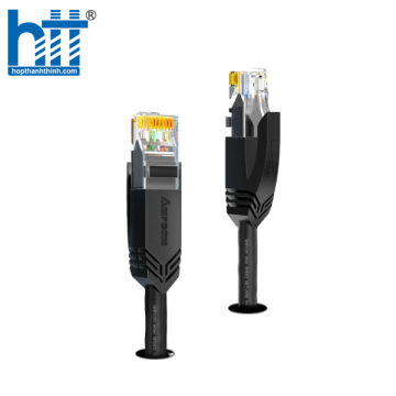 Cáp mạng đúc sẵn Cat6a FTP dùng cho công trình AMPCOM dài 0.5m AMC6A3005BK