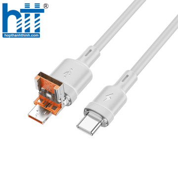 CÁP DỮ LIỆU SẠC 2 TRONG 1 U131 USB/TYPE-C TO TYPE-C