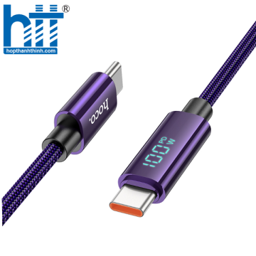 CÁP DỮ LIỆU SẠC U125 BENEFIT 100W CÓ MÀN HÌNH TYPE-C SANG TYPE-C