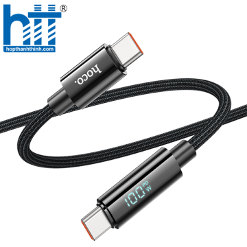CÁP DỮ LIỆU SẠC U125 BENEFIT 100W CÓ MÀN HÌNH TYPE-C SANG TYPE-C