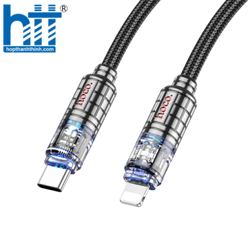 Cáp dữ liệu sạc PD U122 Lantern Transparent Discovery Edition iP