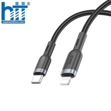 Cáp sạc nhanh tự ngắt thông minh U117 Type-C to IP