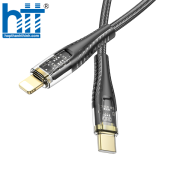 Cáp dữ liệu sạc PD phiên bản trong suốt U121 Gold tiêu chuẩn