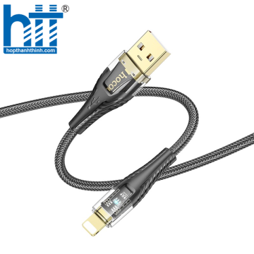 Cáp dữ liệu sạc iP trong suốt Discovery Edition tiêu chuẩn vàng U121