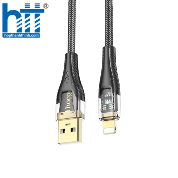 Cáp dữ liệu sạc iP trong suốt Discovery Edition tiêu chuẩn vàng U121