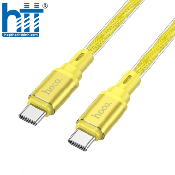 Cáp dữ liệu sạc silicon X98 Crystal ice 60W Type-C đến Type-C