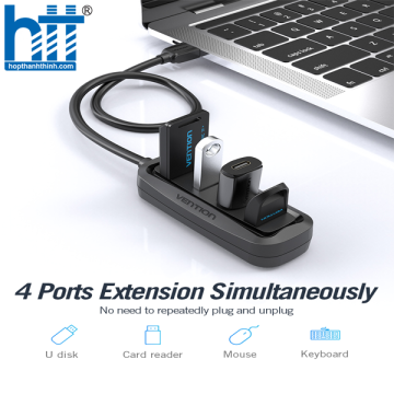 BỘ CHIA 4 PORT USB 2.0 DÀI 1M VENTION (VAS-J43-B100)