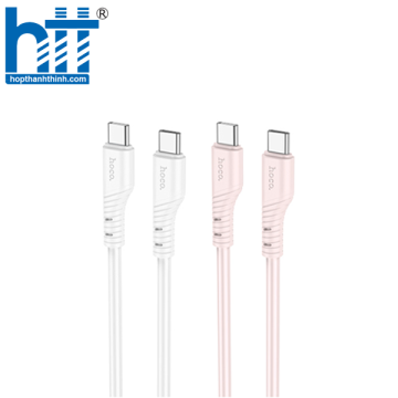 Cáp dữ liệu sạc silicon 60W màu pha lê X97 Type-C đến Type-C