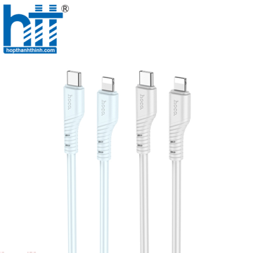 Cáp dữ liệu sạc silicon PD màu pha lê X97 iP