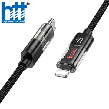 Cáp dữ liệu sạc PD phiên bản Discovery trong suốt U116 cho iP