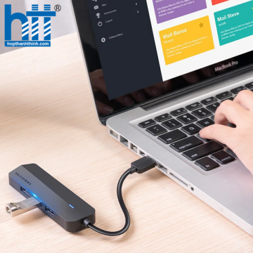 Bộ chia USB 3.0 sang LAN Gigabit +HUB USB 3.0 *3 Vention Model : CKBHB