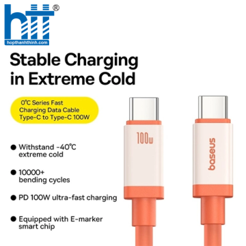 Cáp Sạc Nhanh Baseus 0℃ Series Fast Charging Data Cable Type-C to Type-C 100W 2M