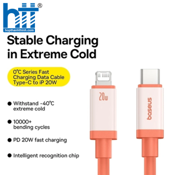 Cáp Sạc Nhanh Baseus 0℃ Series Fast Charging Data Cable Type-C to iP 20W 2M