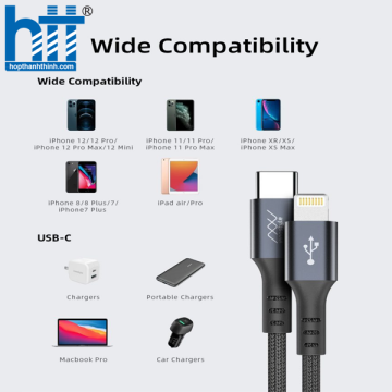 CÁP IPHONE 14 I 13 I 12 USB-C TO LIGHTNING 20W/60W INNOSTYLE DURAFLEX IPHONE/IPAD D_ICL150_ Green