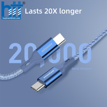 CÁP INNOSTYLE POWERFLEX USB-C TO C 1.5M 60W ICC150ALBLU