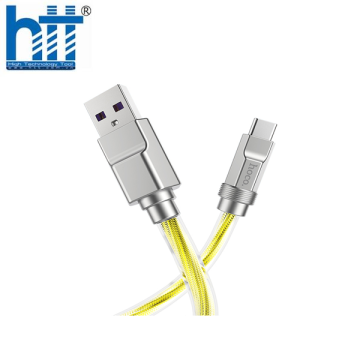 Cáp sạc U113 silicone TYPE C 100W (Vàng)