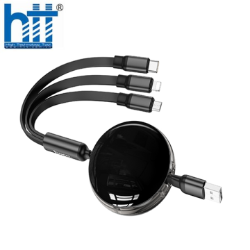 Cáp Sạc Hoco X78 3in1 USB (Màu Đen)