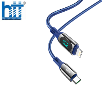 Cáp sạc S51 TYPE C - TYPE C 100W (Xanh)