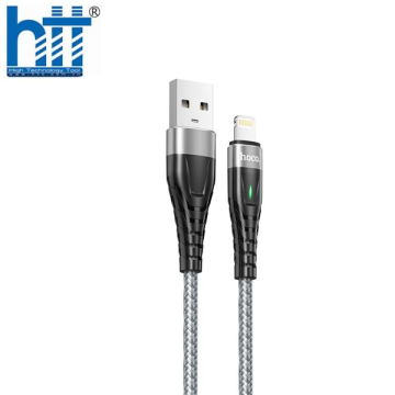 Cáp Sạc Nhanh Hoco ME3 Lightning 2M 3A (Xám)