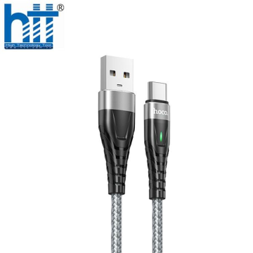 Cáp Sạc Nhanh Hoco ME3 Type-C 2M 3A (Xám)