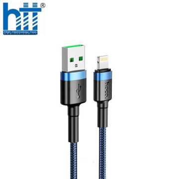 Cáp Sạc Nhanh Hoco ME5 Lightning 1M 3A (Xanh)